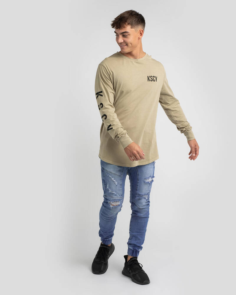 Kiss Chacey Code Cape Back Long Sleeve T-Shirt for Mens