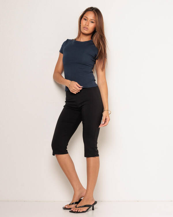 Ava And Ever Plain Cotton Tee for Womens