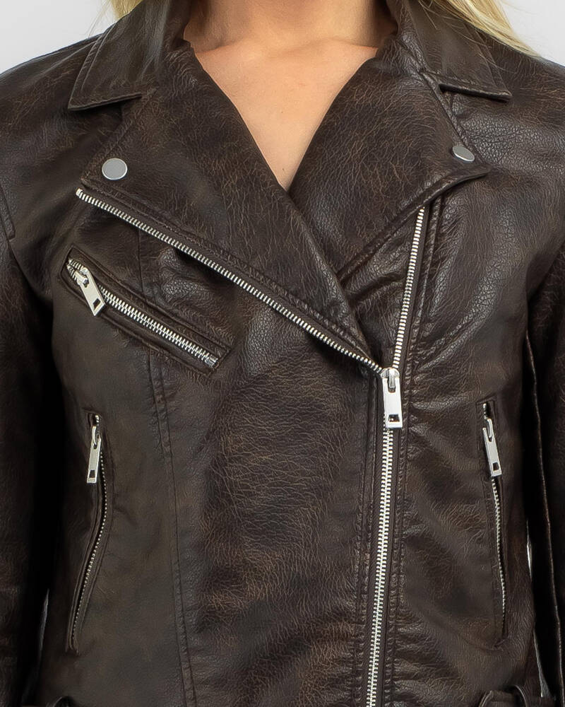 Ava And Ever Mercury Faux Leather Jacket for Womens