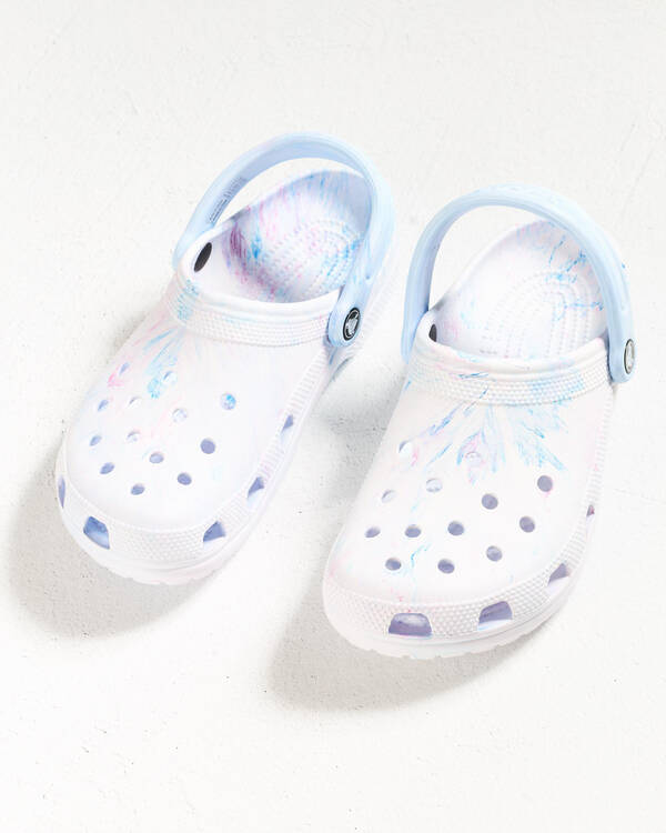 Crocs Classic Watercolor Marbled Clogs for Unisex