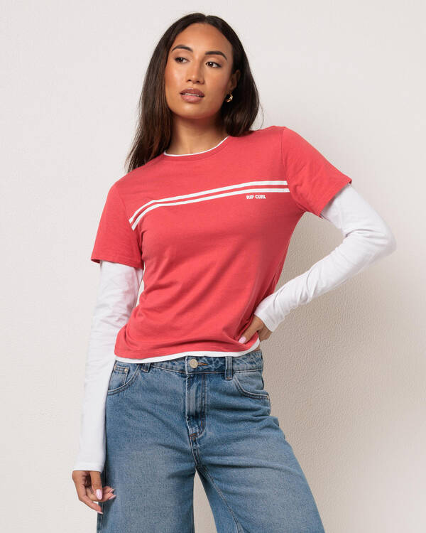 Surf Revival Layered Long Sleeve T-Shirt