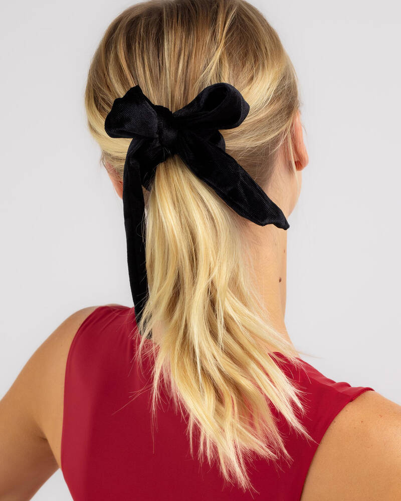 Karyn In LA Amy Bow Velvet Scrunchie for Womens