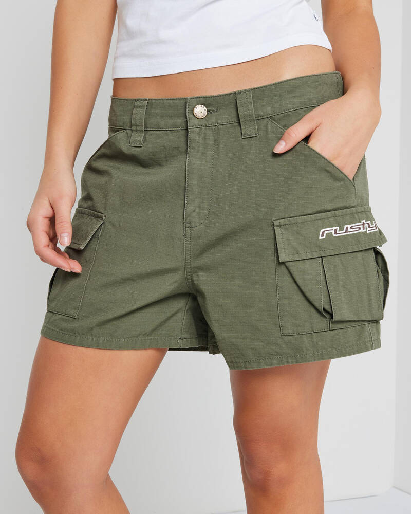 Rusty Cade Ripstop Cargo Shorts for Womens