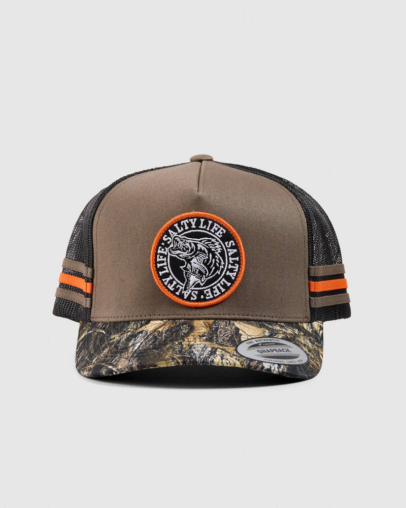 Salty Life Once Bitten Bullseye Trucker Cap for Mens
