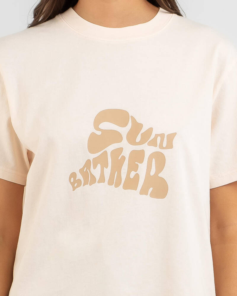 Rhythm Sunbather Boyfriend T-Shirt for Womens