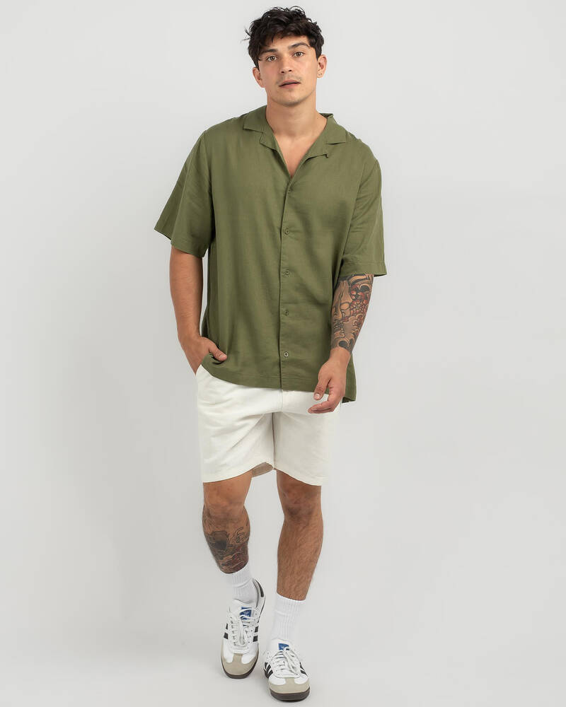 Afends Daily Hemp Short Sleeve Shirt for Mens