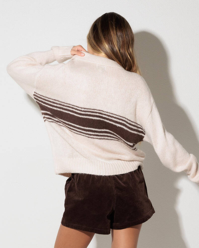 Rhythm Strata Knit Collared Jumper for Womens