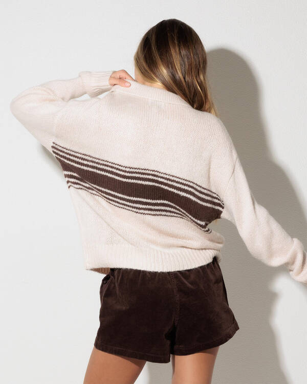 Rhythm Strata Knit Collared Jumper for Womens