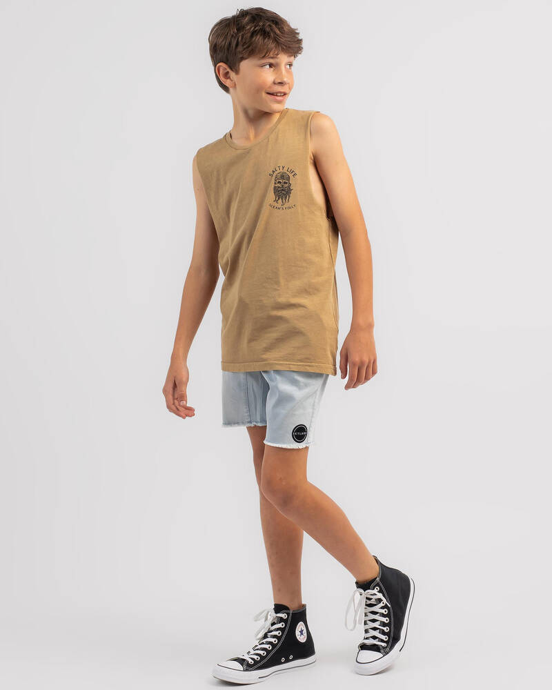 Salty Life Boys' Dutchman Muscle Tank for Mens