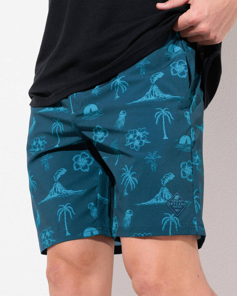 Skylark Lean Back Elastic Waist Shorts for Mens