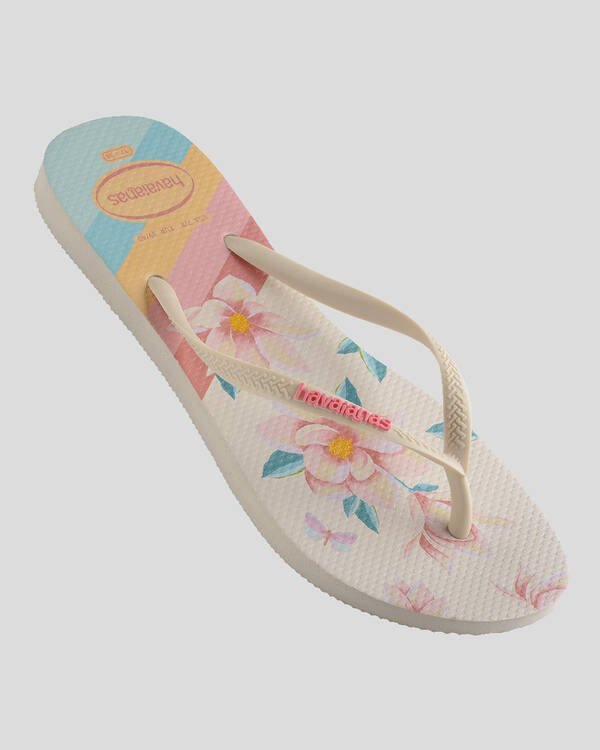 Havaianas Slim Floral Thongs for Womens