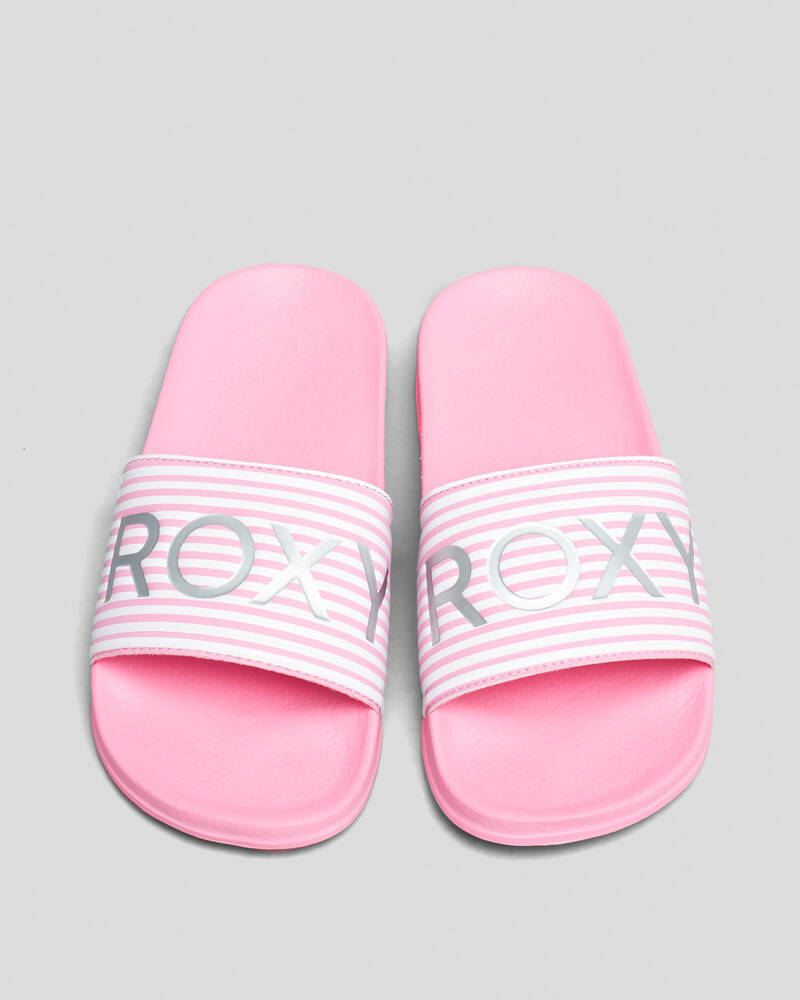 Roxy Girls' Roxy Slippy Slide Sandals for Womens