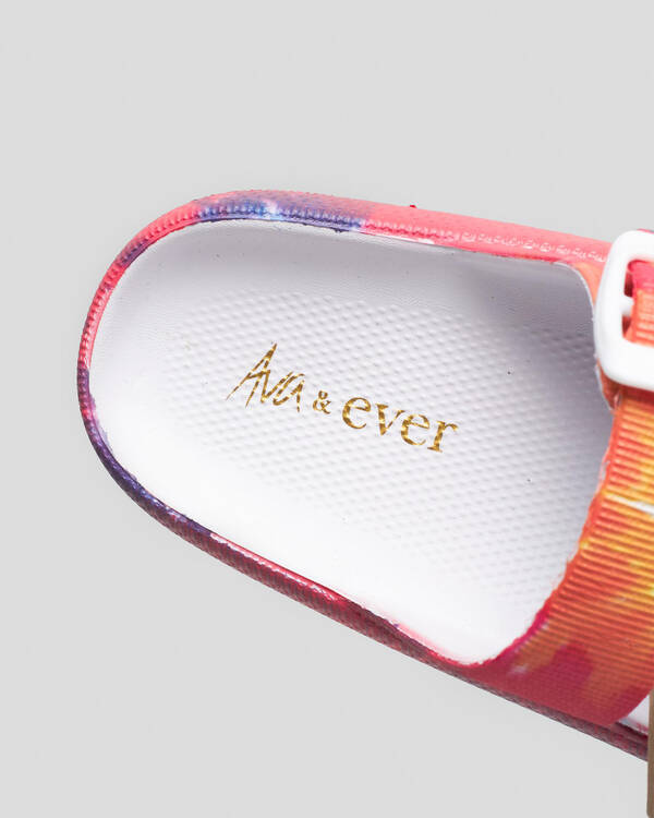 Ava And Ever Girls' Cove Double Buckle Slide for Womens