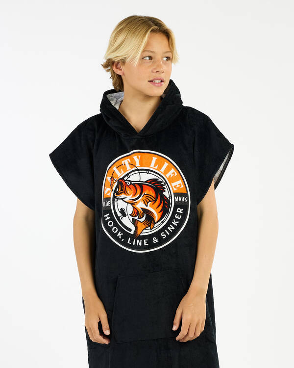 Salty Life Boys' Hooked V3 Hooded Towel for Mens