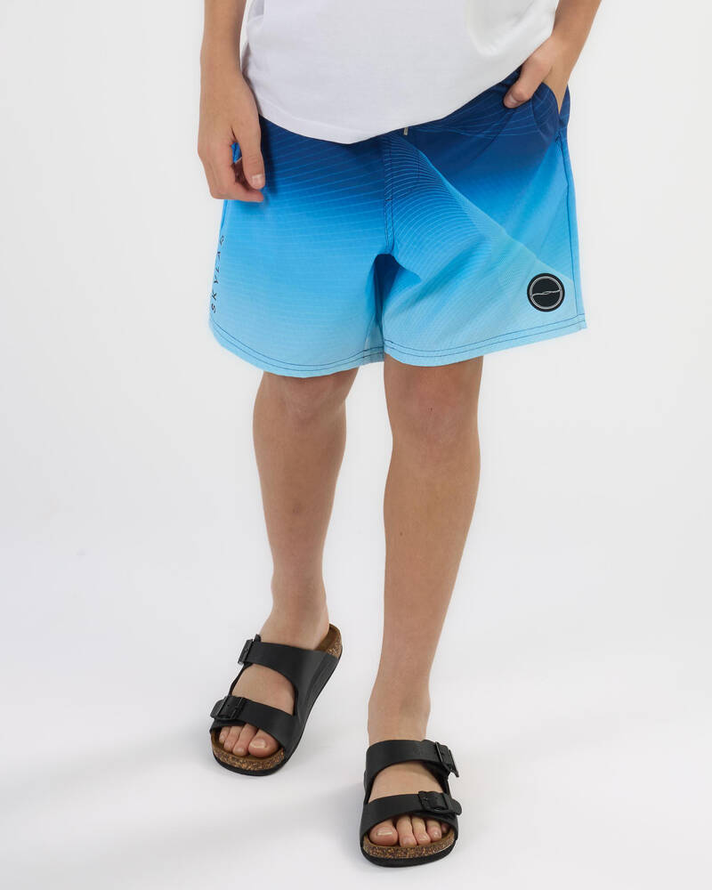 Skylark Boys' Wave Tracker Elastic Waist Shorts for Mens
