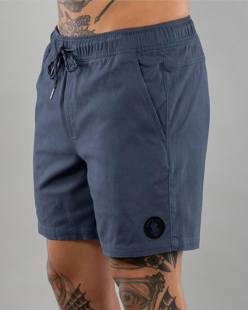 Salty Life Vision Elastic Waist Shorts for Mens