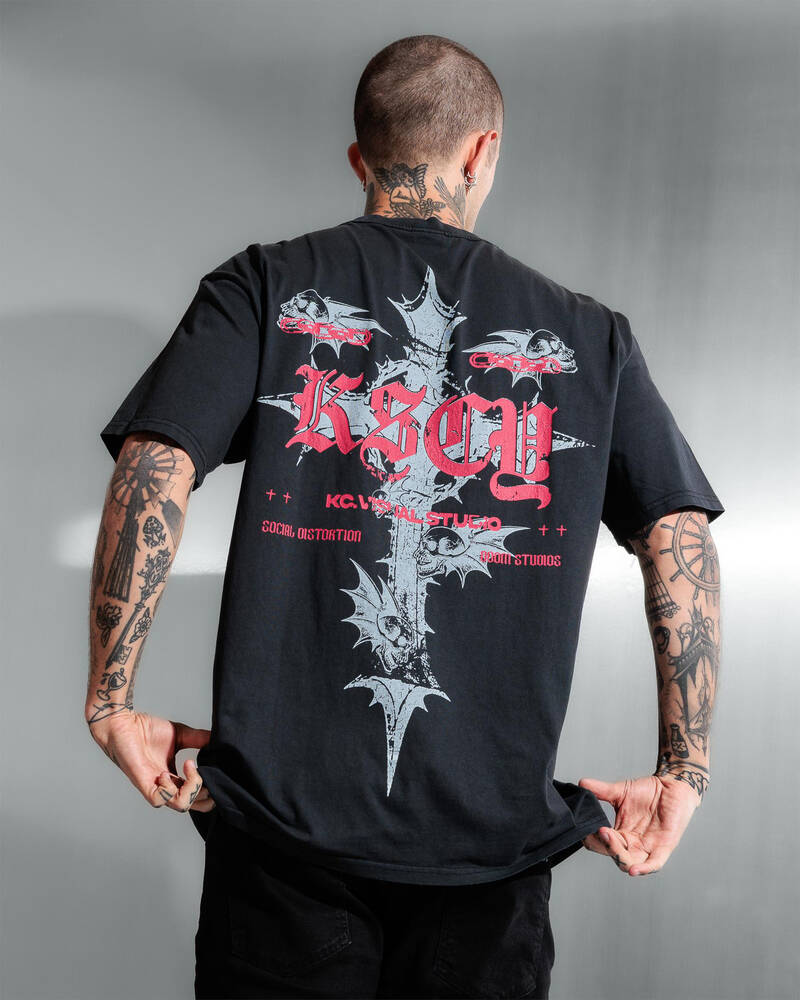 Kiss Chacey Underground Box Fit T-Shirt for Mens