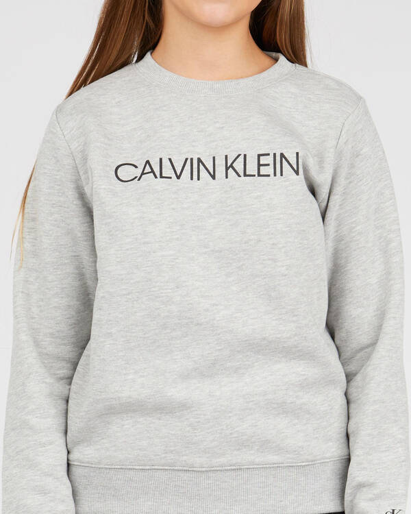 Calvin Klein Girls' Institutional Sweatshirt for Womens