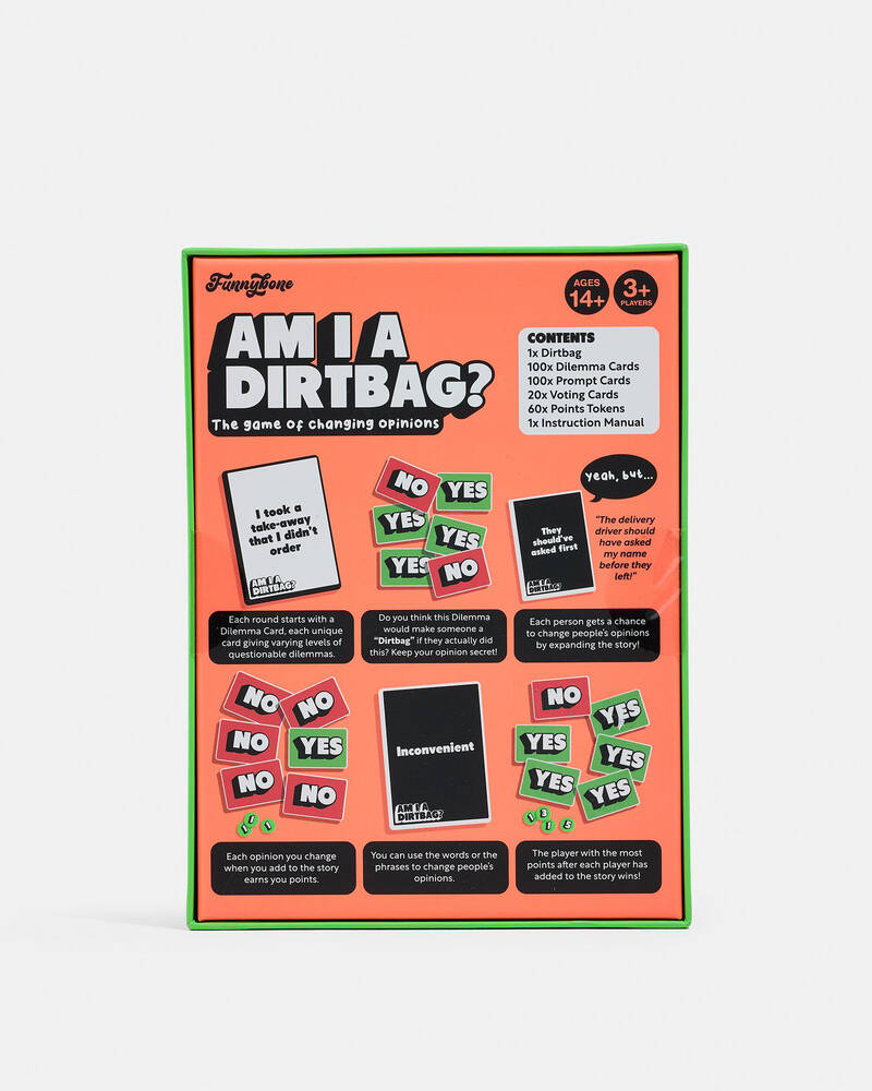 Funnybone Am I A Dirt Bag Card Game for Unisex