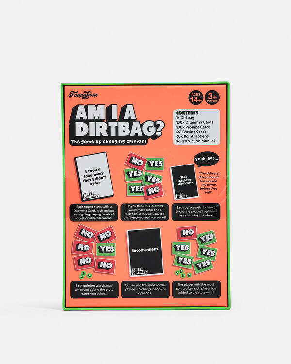 Funnybone Am I A Dirt Bag Card Game for Unisex