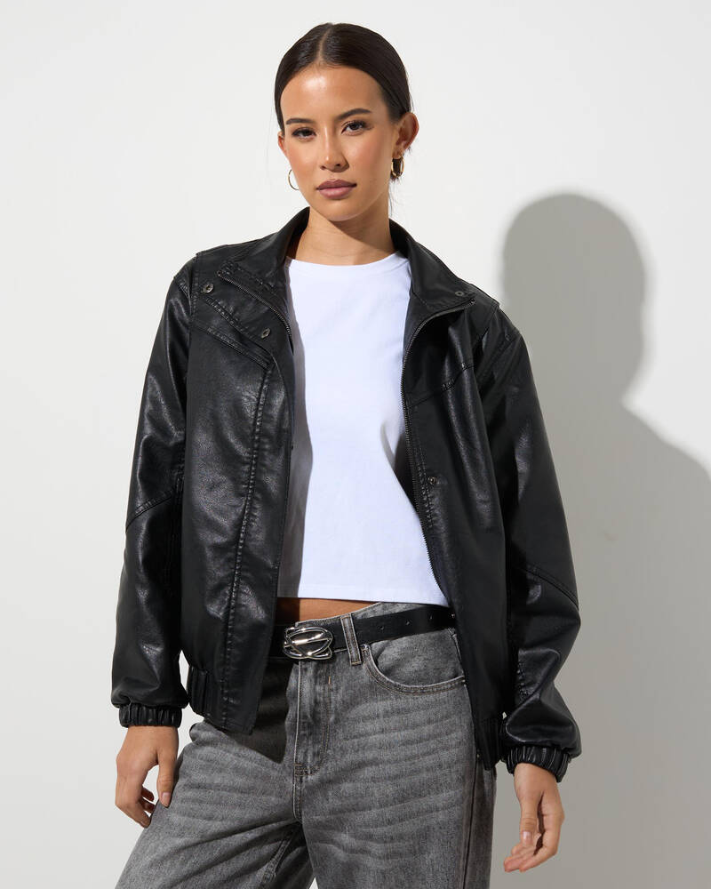 Ava And Ever Blaise Faux Leather Jacket for Womens