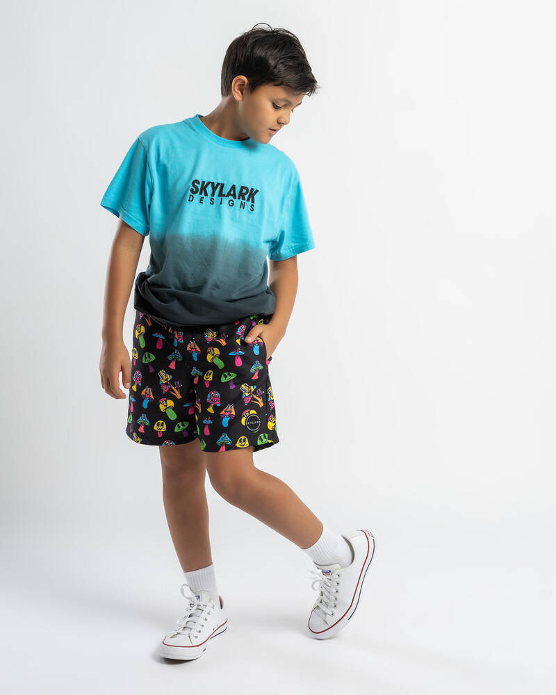 Skylark Boys' Vibrance Elastic Waist Shorts for Mens