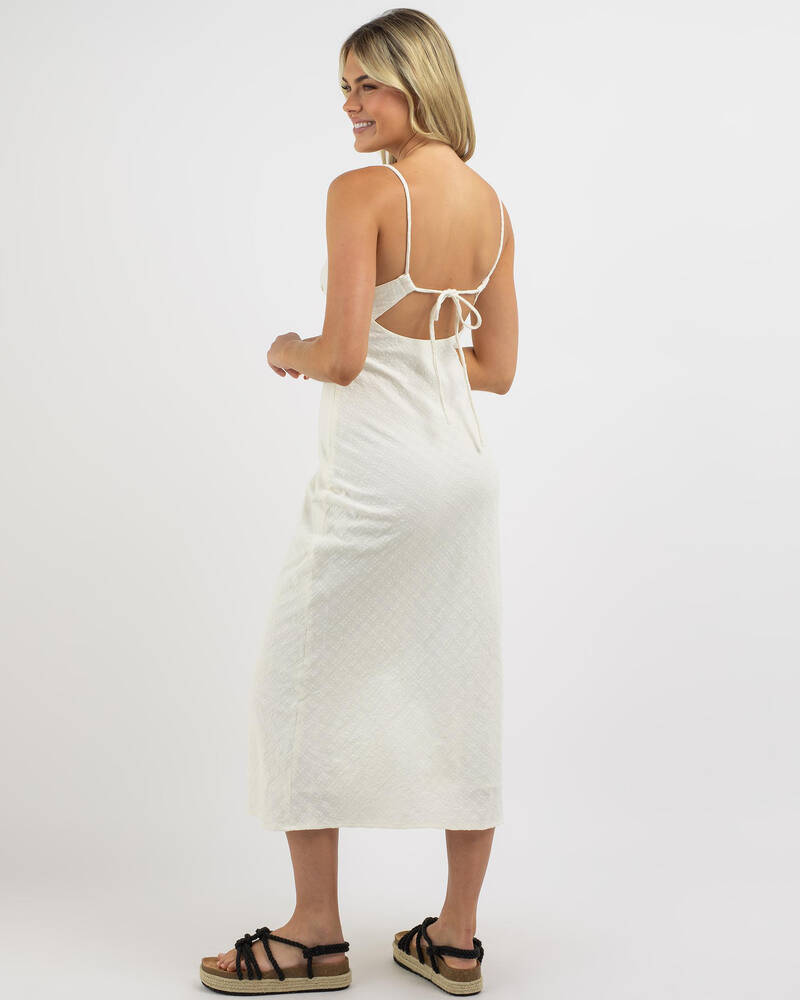 Rhythm Briannah Bias Cut Midi Dress for Womens