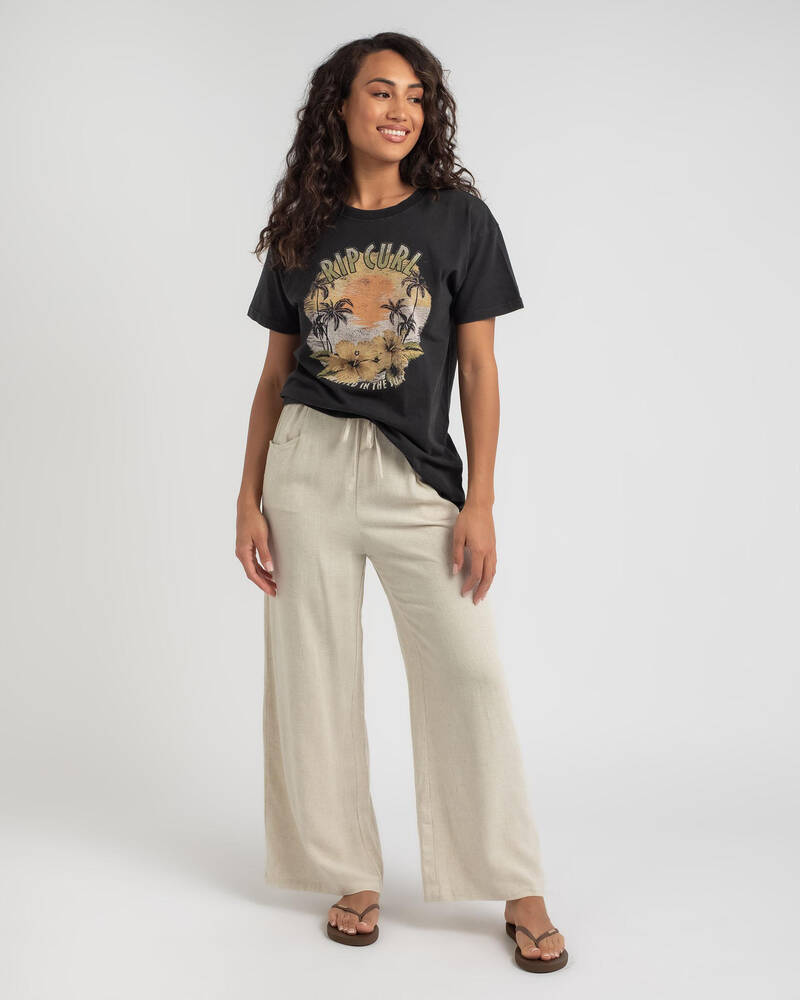 Shop MRKT. Abby Beach Pants In Natural S+p Fast Shipping & Easy