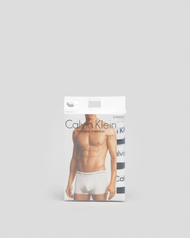 Calvin Klein Cotton Stretch Low Rise Trunk 3 Pack for Mens