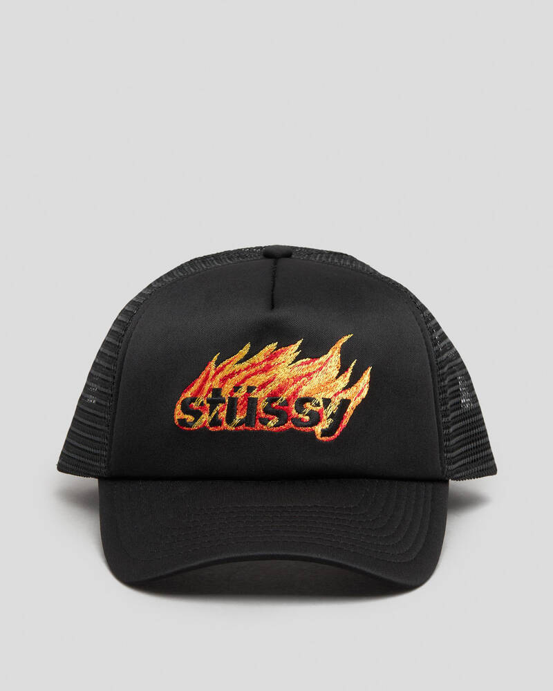 Stussy Flames Trucker Cap for Womens