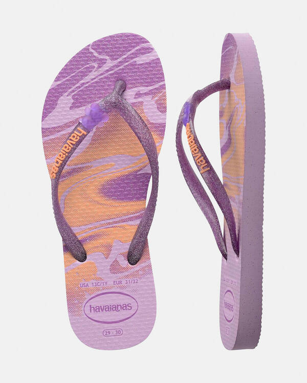 Havaianas Kids' Slim Glitter Thongs for Womens