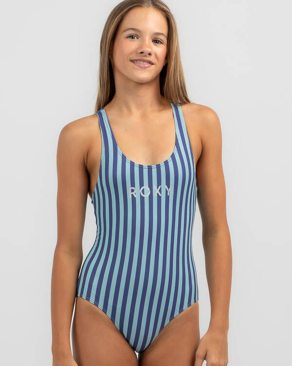Girls' Serenity Stripe One Piece Swimsuit