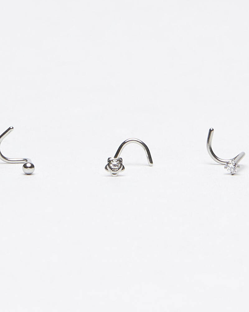 Karyn In LA Flower Nose Stud Pack for Womens