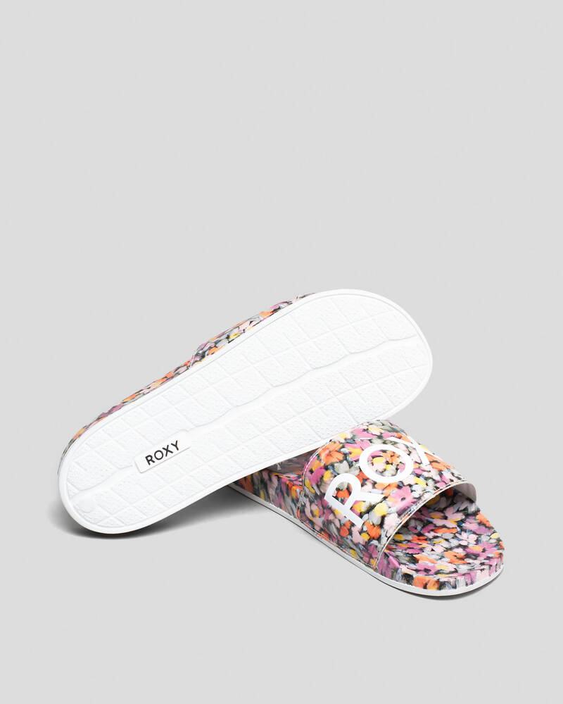 Roxy Slippy Printed Slide Sandals for Womens
