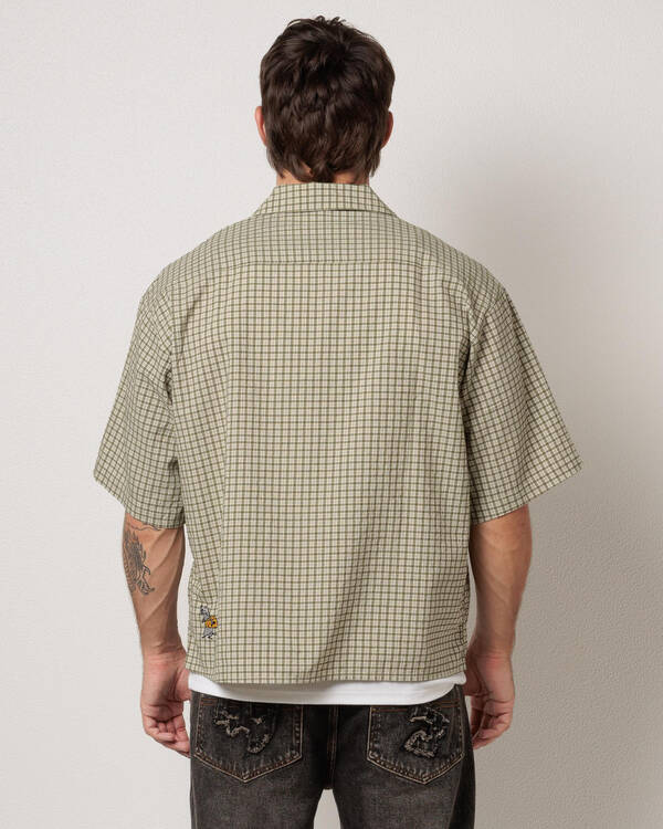 Worship Supplies On Leave Cropped Short Sleeve Shirt for Mens