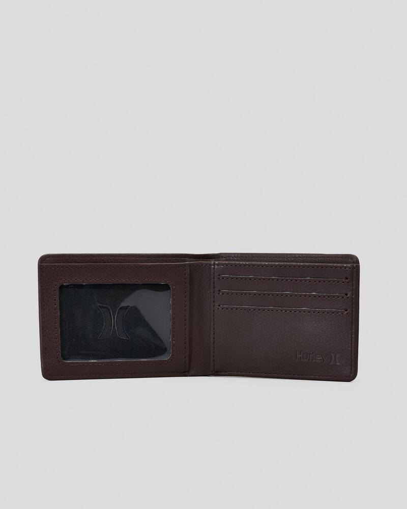 Hurley Icon PU Solid Wallet for Mens
