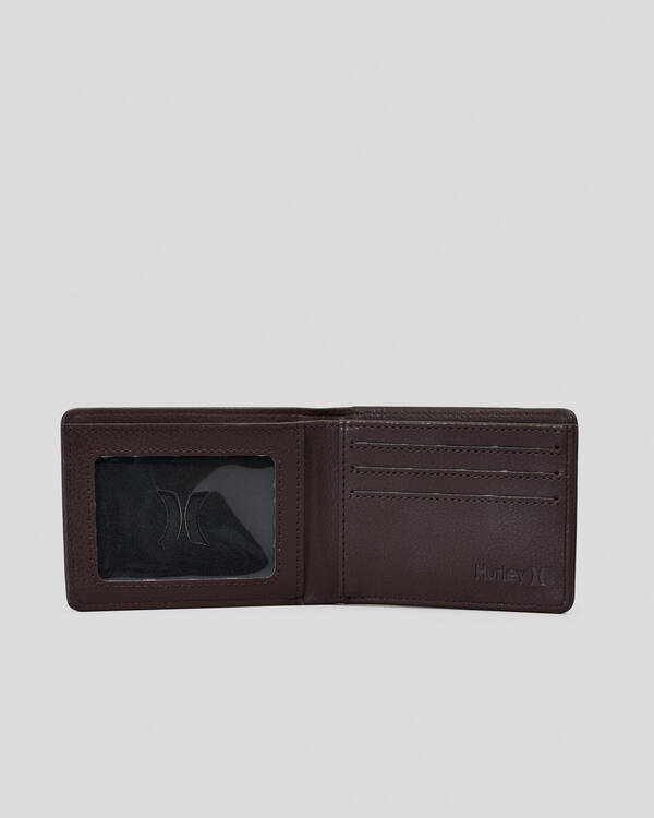 Hurley Icon PU Solid Wallet for Mens