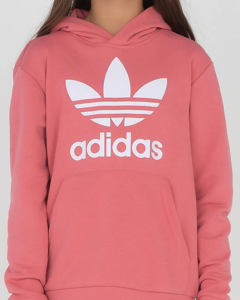 adidas Girls' Trefoil Hoodie for Womens