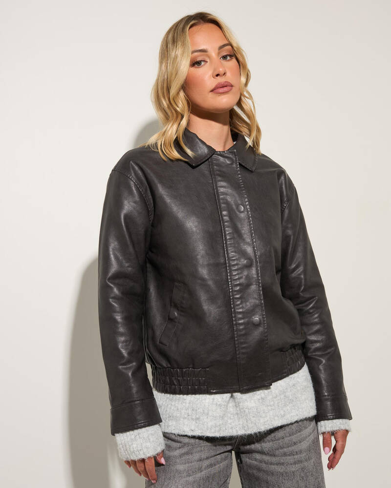 Ava And Ever Harley Faux Leather Jacket for Womens