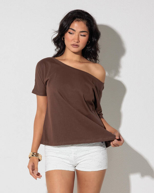 Raven Off Shoulder T-Shirt