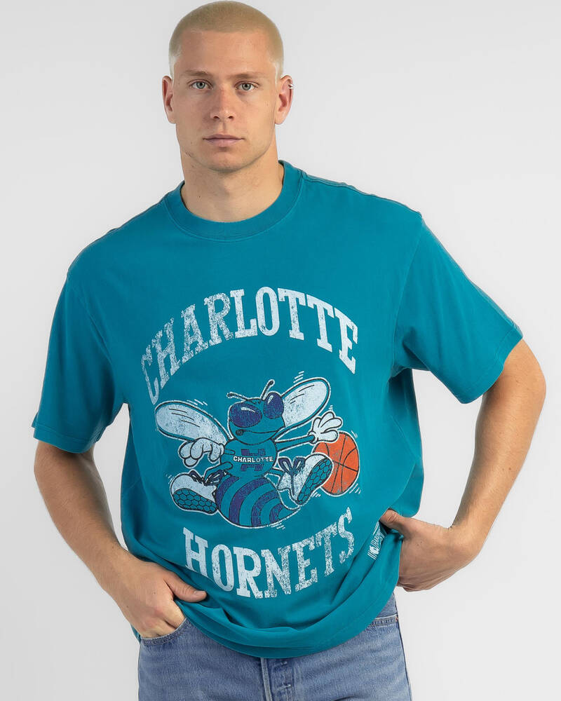 Mitchell & Ness Charlotte Hornets Vintage T-Shirt for Mens