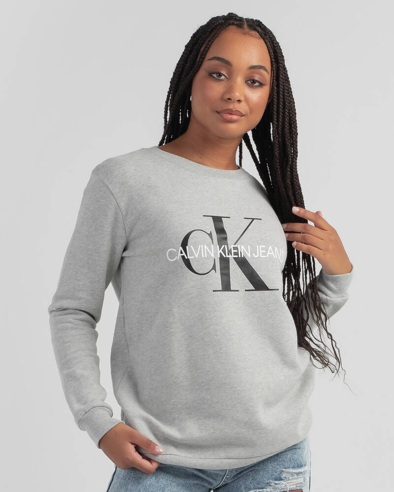 Calvin Klein Monogram Logo Sweatshirt for Womens