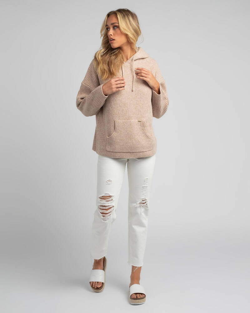 Ava And Ever Big Papa Hooded Knit for Womens