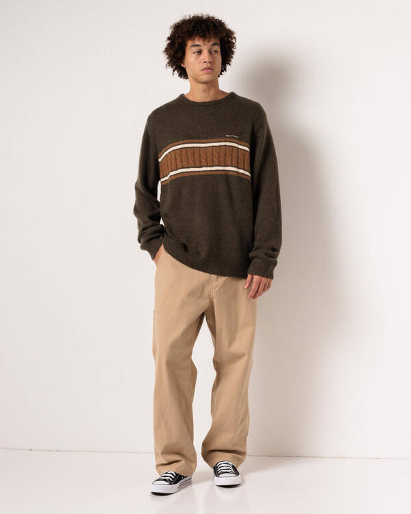 Rhythm Mohair Stripe Knit for Mens