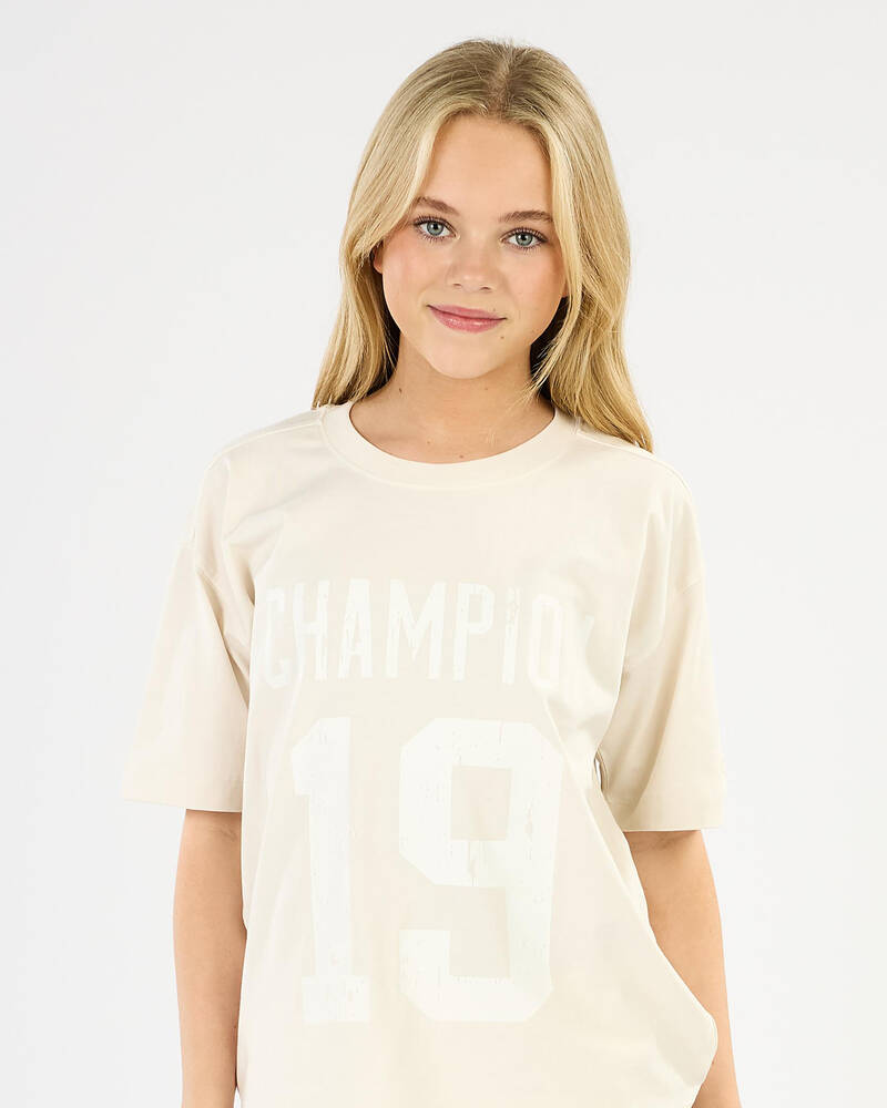 Champion Girls' Vintage Wash Graphic T-Shirt for Womens