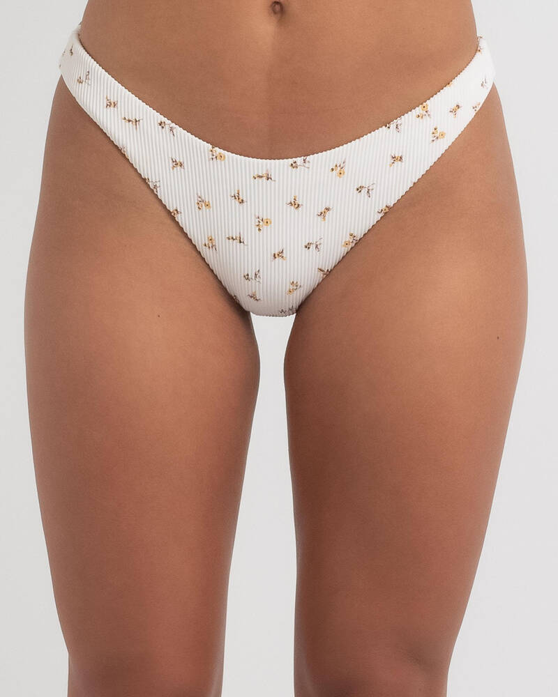 Rhythm Lani Hi Cut Bikini Bottom for Womens
