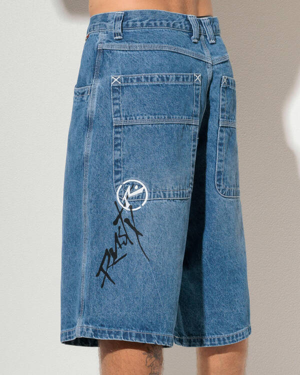 Rusty Slappa Denim Shorts for Mens