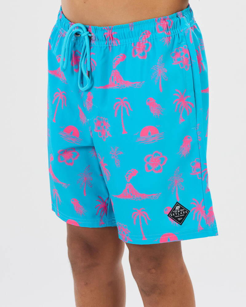 Skylark Boys' Lean Back Elastic Waist Shorts for Mens