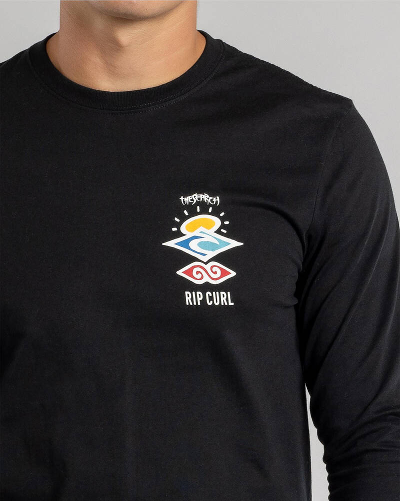 Rip Curl Search Icon Long Sleeve T-Shirt for Mens