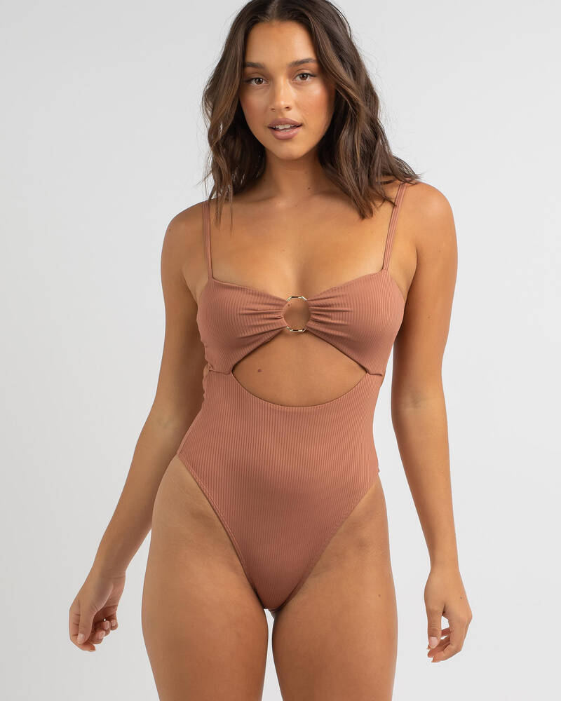 Topanga Lizzy Rib Ring One Piece Swimsuit for Womens